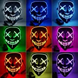 Load image into Gallery viewer, 2021 - Scary Halloween Mask, 3 Lighting Modes Light Up LED Mask