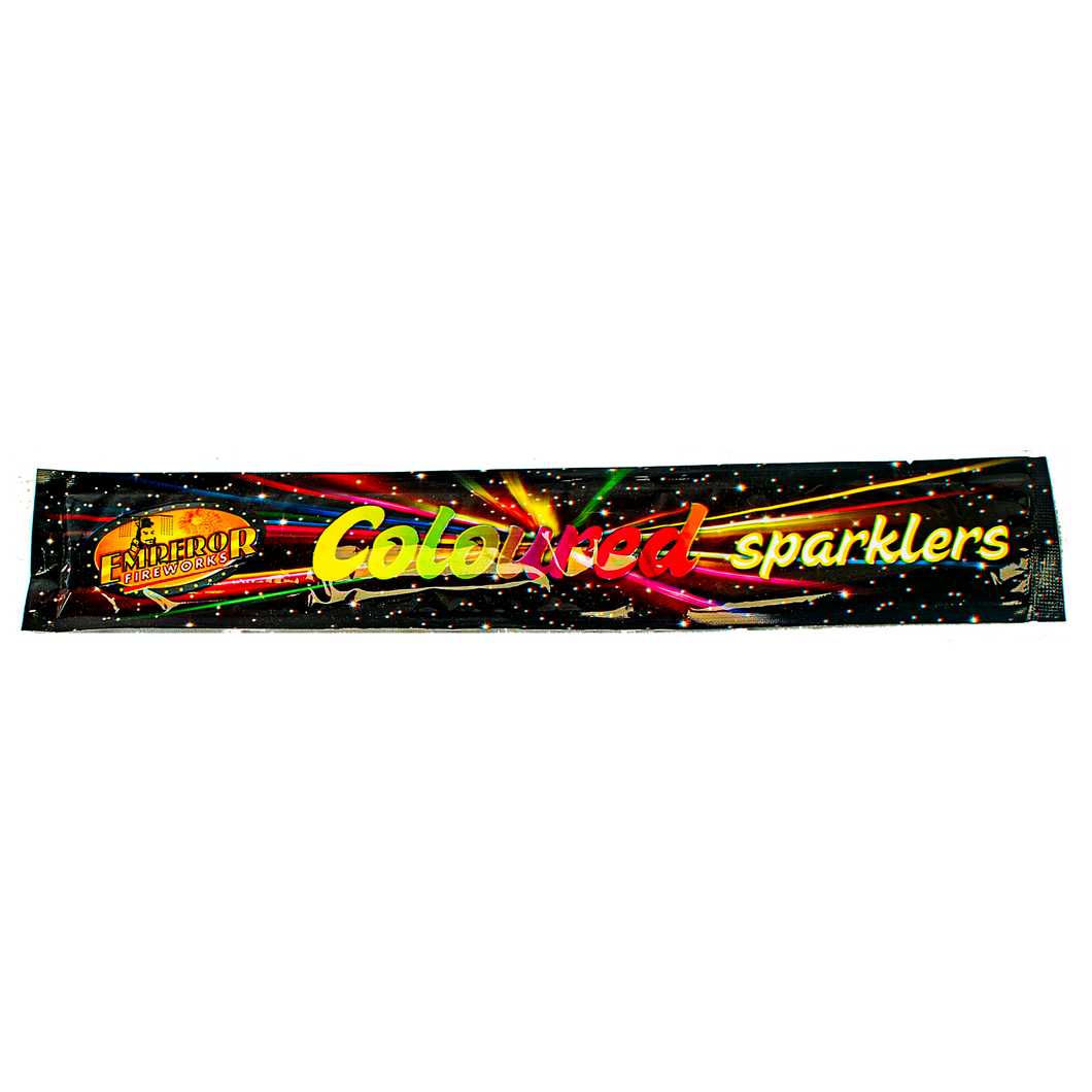 Coloured Sparklers 10 Inch - 5 pack