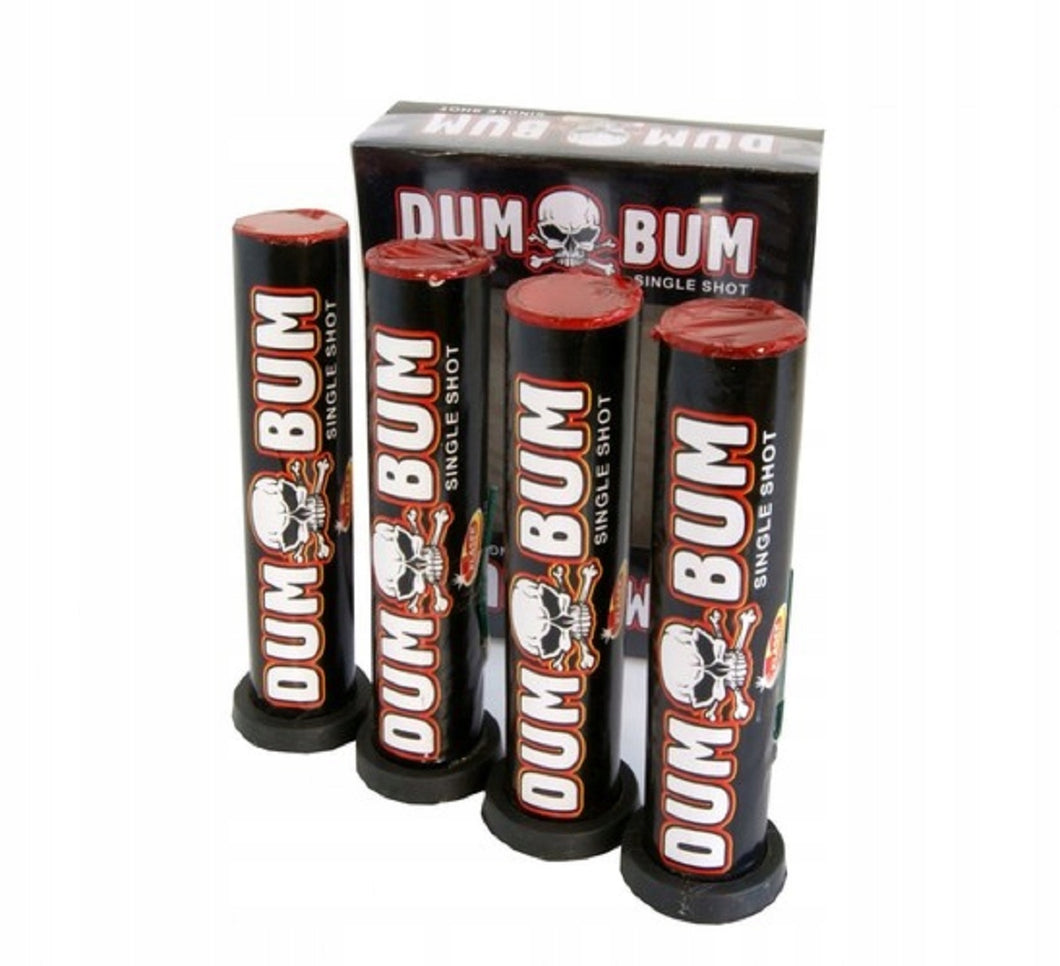 Dumbum Single Shot (30mm) - 4 pack - THE WORLDS LOUDEST SINGLE SHOT