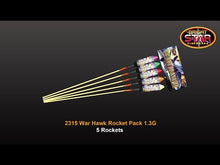 Load and play video in Gallery viewer, WAR HAWK Rockets - 5 pack. Special offer buy 2 packs for £89.99