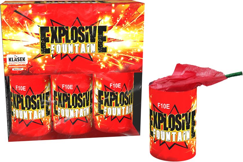 Explosive Fountain - 90 seconds - 3 pack