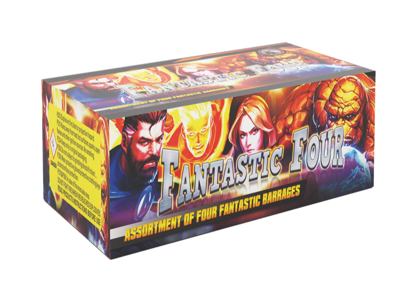 Fantastic 4 - Full Barrage Pack - 4 cakes - 50 shots each