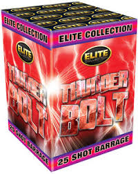 Thunder Bolt 25 Shot - Elite Barrage - Bright Star – Firework Shop London