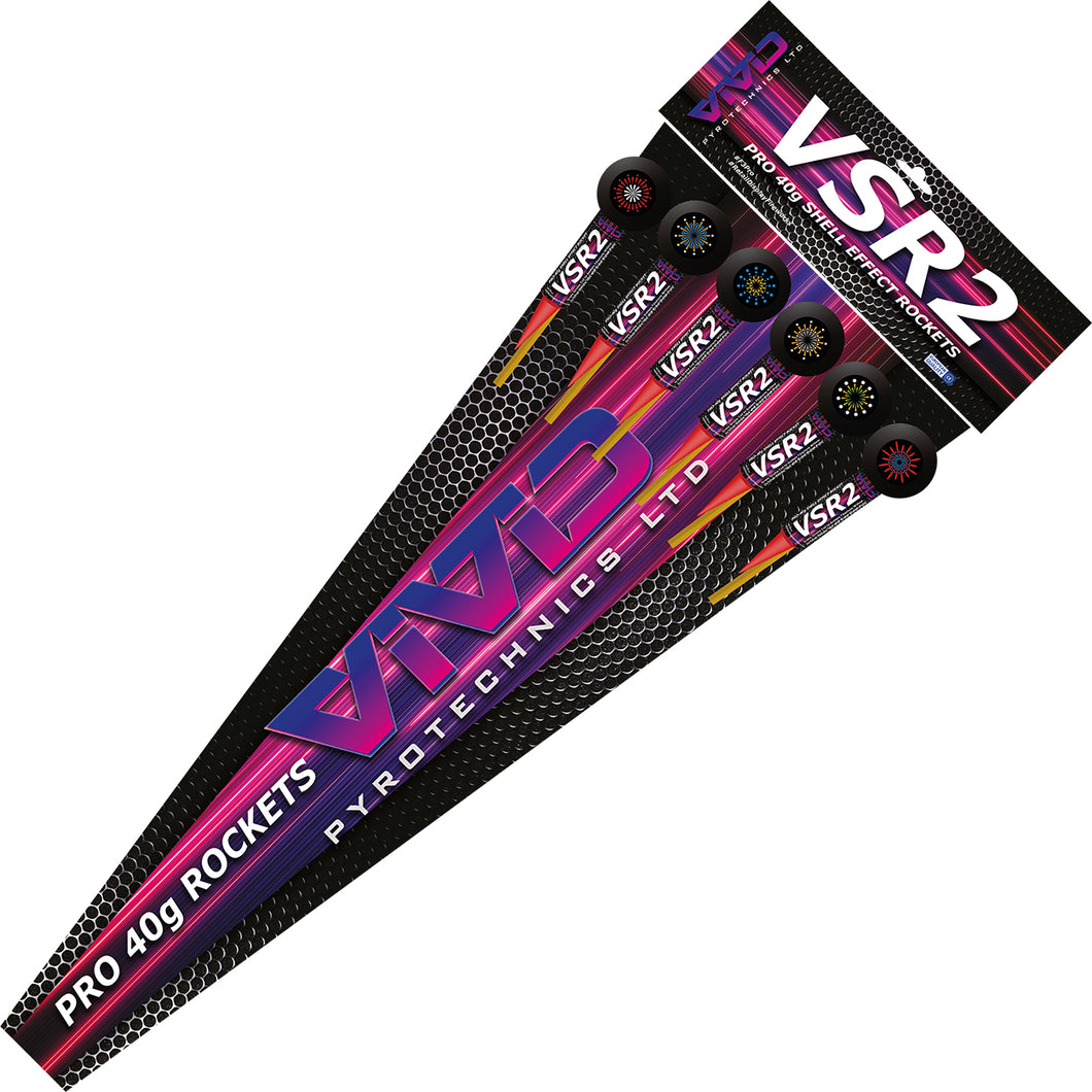 VSR2 Pro 2″ Ball Head Rockets - 6 pack