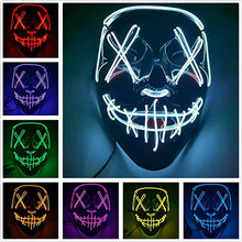 Load image into Gallery viewer, 2021 - Scary Halloween Mask, 3 Lighting Modes Light Up LED Mask

