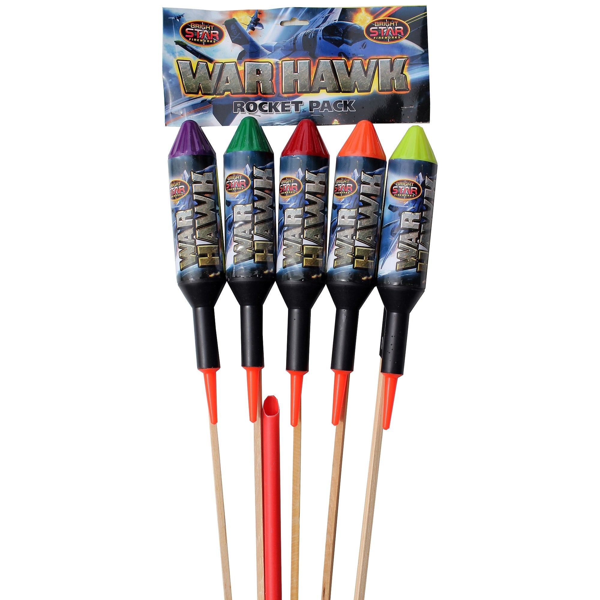 Firework Shop Rockets WAR HAWK Rockets - 5 pack. Special offer buy 2 packs for £89.99 ...