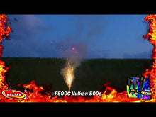 Load and play video in Gallery viewer, Vulkán 500g - Coloured fountain - Single
