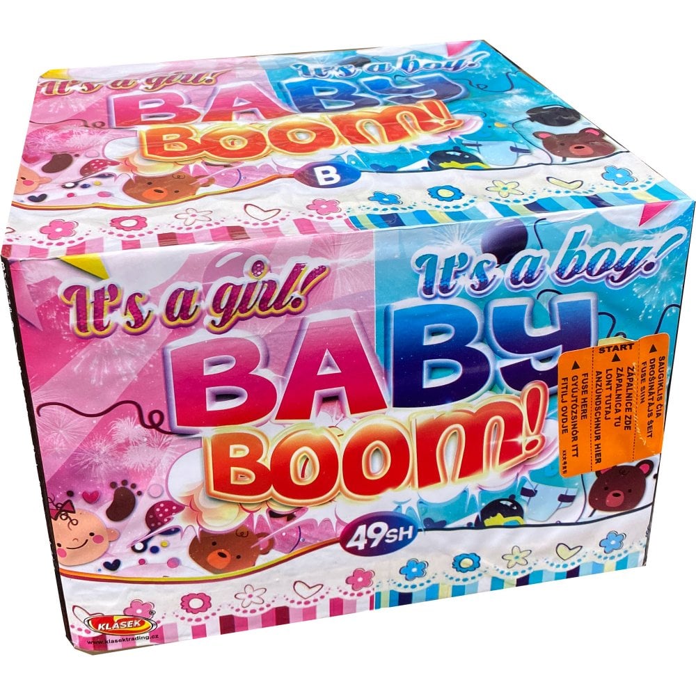 Baby Boom - Gender Reveal Baby Shower Firework- 49 Shot